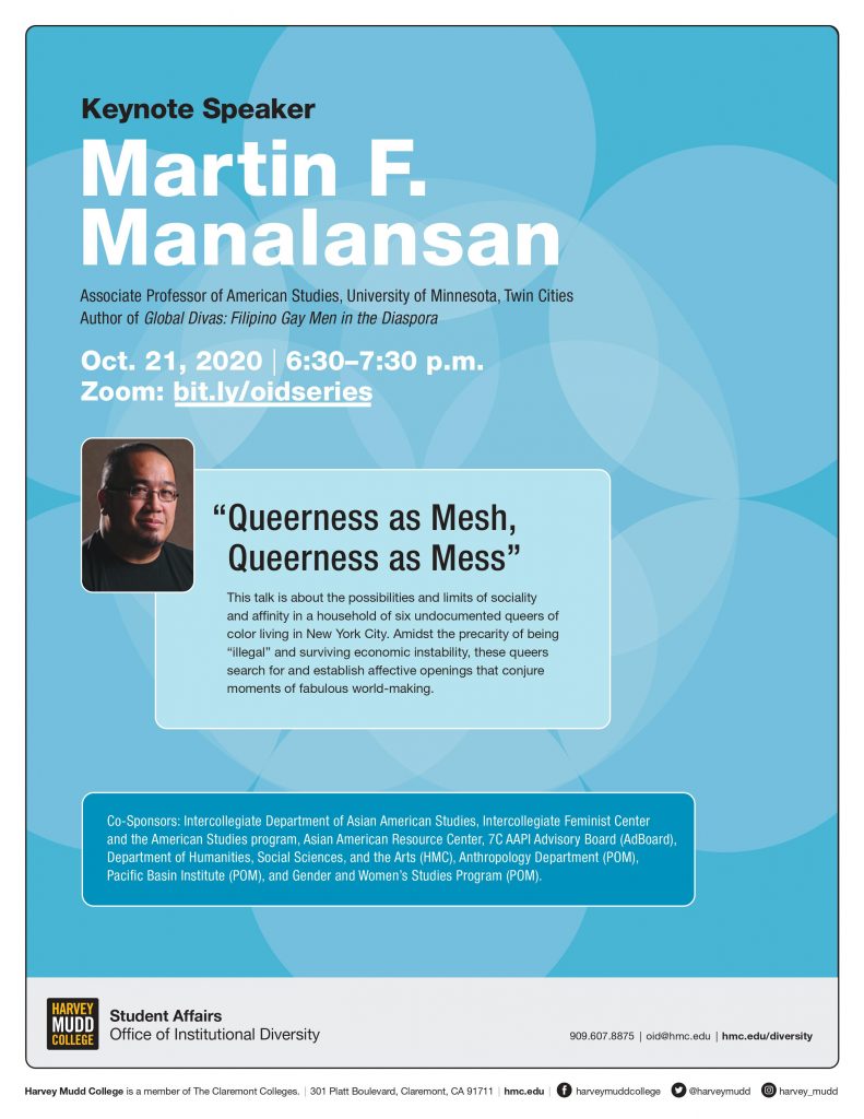 Martin F. Manalansan event flyer